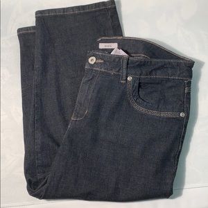 NAVY Dark Wash Jeans Liz&Co. Petite size 10p crop